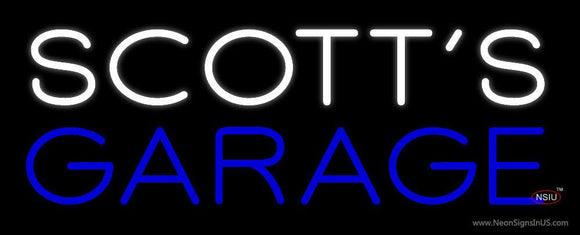 Custom Scotts Garage Neon Sign 