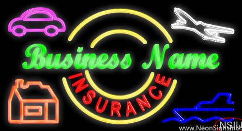 Custom Insurance Real Neon Glass Tube Neon Sign