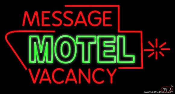 Custom Motel Vacancy Real Neon Glass Tube Neon Sign
