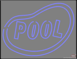 Pool Swimming Handmade Art Neon Sign