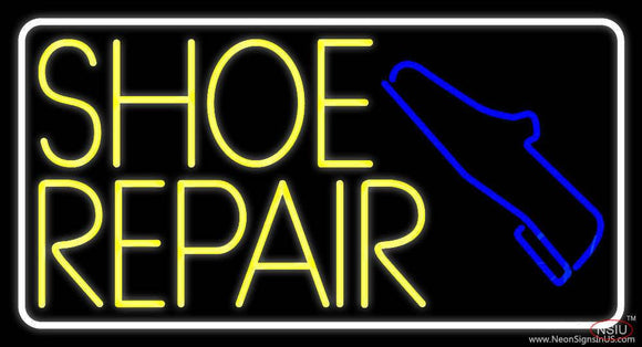Yellow Shoe Repair Real Neon Glass Tube Neon Sign