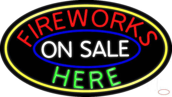 Fireworks On Sale Here Real Neon Glass Tube Neon Sign