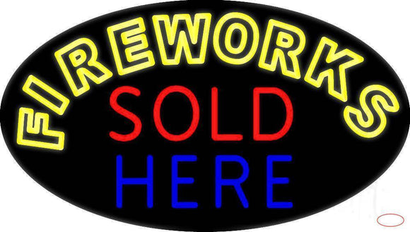 Fireworks Sold Here Real Neon Glass Tube Neon Sign