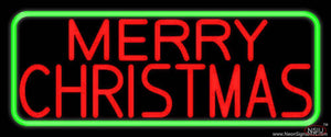 Red Merry Christmas Real Neon Glass Tube Neon Sign