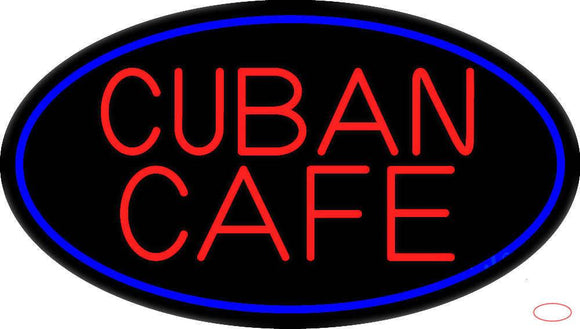 Cuban Cafe Real Neon Glass Tube Neon Sign