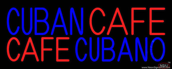 Cuban Cafe Real Neon Glass Tube Neon Sign
