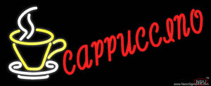 Cup Cappuccino Real Neon Glass Tube Neon Sign