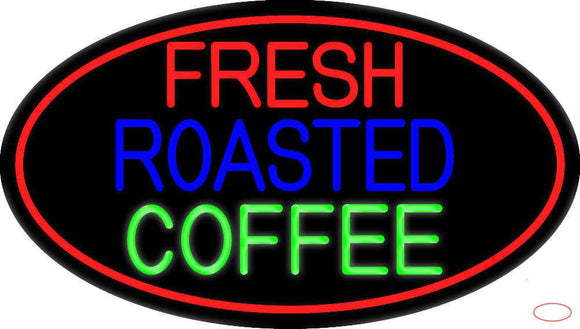 Fresh Roasted Coffee Real Neon Glass Tube Neon Sign