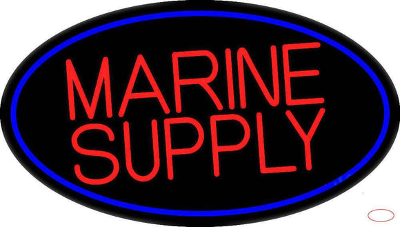 Marine Supply Handmade Art Neon Sign