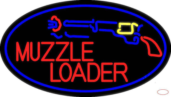 Muzzle Loader Handmade Art Neon Sign
