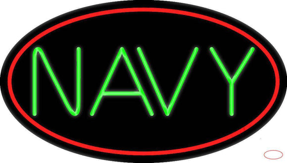 Navy Block Handmade Art Neon Sign