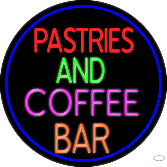 Pastries N Coffee Bar Real Neon Glass Tube Neon Sign