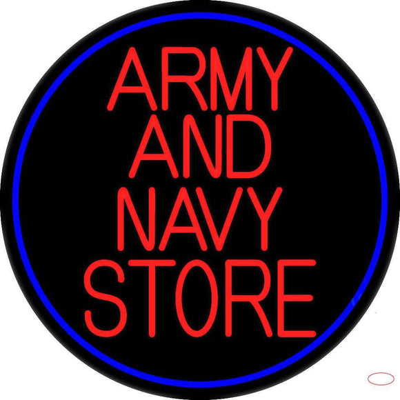 Red Army And Navy Store Handmade Art Neon Sign