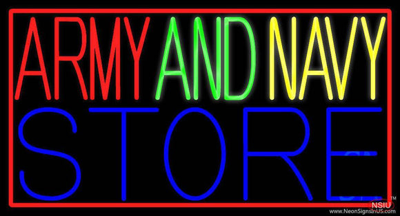 Red Army And Navy Store Handmade Art Neon Sign
