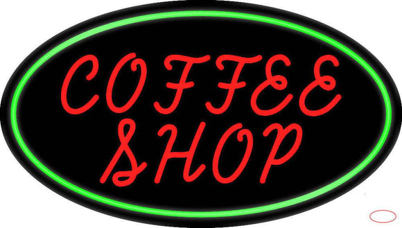 Red Coffee Shop Real Neon Glass Tube Neon Sign