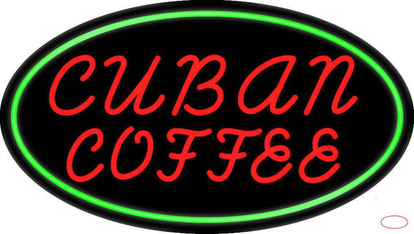 Red Cuban Coffee Real Neon Glass Tube Neon Sign
