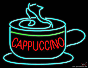 Cappuccino Inside Cup Real Neon Glass Tube Neon Sign