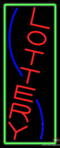 Vertical Red Lottery Blue Border Handmade Art Neon Sign