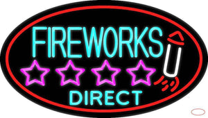 Fire Work Direct  Real Neon Glass Tube Neon Sign