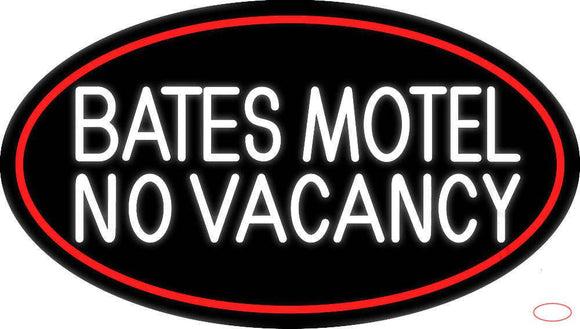 Bates Motel No Vacancy Real Neon Glass Tube Neon Sign