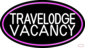 Custom Travelodge Vacancy Real Neon Glass Tube Neon Sign