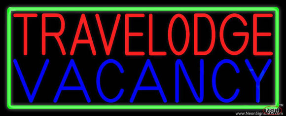 Custom Travelodge Vacancy Real Neon Glass Tube Neon Sign