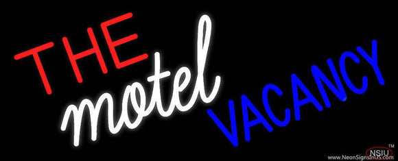 The Motel Vacancy Real Neon Glass Tube Neon Sign