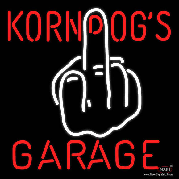 Kornogs Garage Real Neon Glass Tube Neon Sign