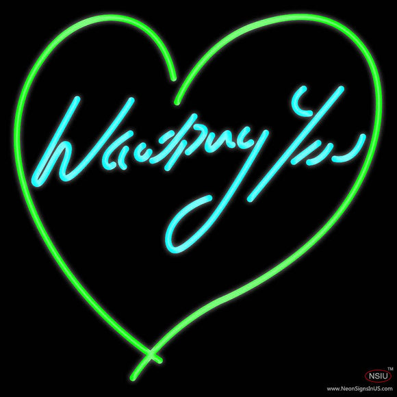 Wanting You Real Neon Glass Tube Neon Sign