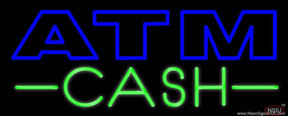 Atm Cash Real Neon Glass Tube Neon Sign