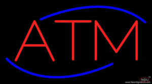 Atm Deco Style Real Neon Glass Tube Neon Sign