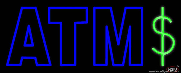 Atm Dollar Real Neon Glass Tube Neon Sign