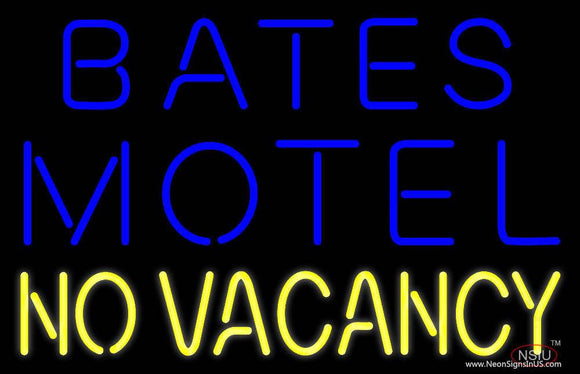 Bates Motel No Vacancy Real Neon Glass Tube Neon Sign