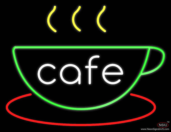 Cafe Cup Real Neon Glass Tube Neon Sign
