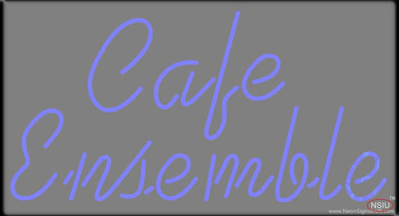 Cafe Ensemble Real Neon Glass Tube Neon Sign