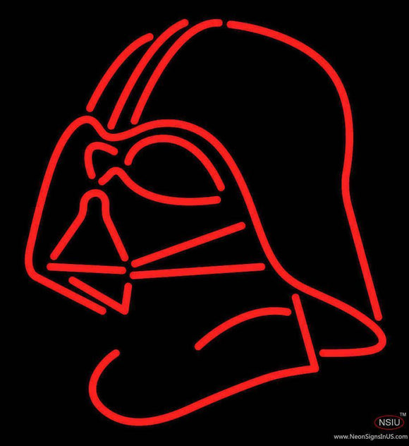 Darth Vader Helmet Star Wars Real Neon Glass Tube Neon Sign