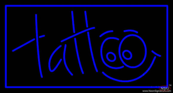 Blue Tattoo Real Neon Glass Tube Neon Sign
