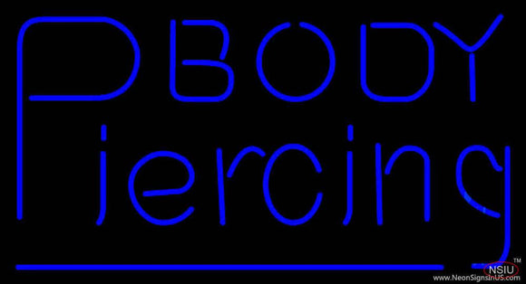 Body Piercing Real Neon Glass Tube Neon Sign