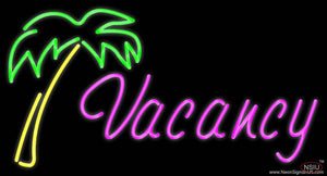 Vacancy Palm Tree Real Neon Glass Tube Neon Sign