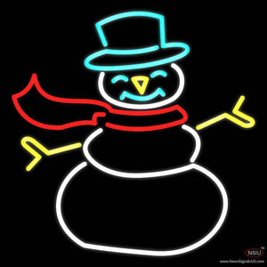 Snowman Real Neon Glass Tube Neon Sign