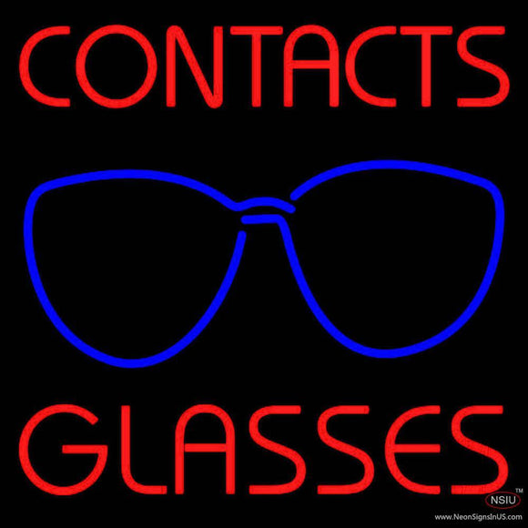 Contact Glasses Handmade Art Neon Sign