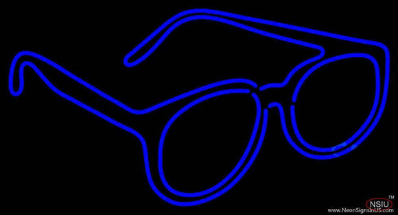 Double Stroke Glasses Logo Handmade Art Neon Sign