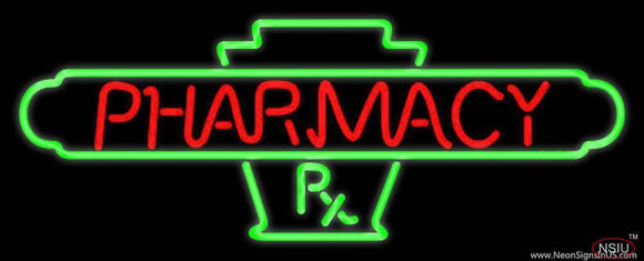 Red Pharmacy Handmade Art Neon Sign
