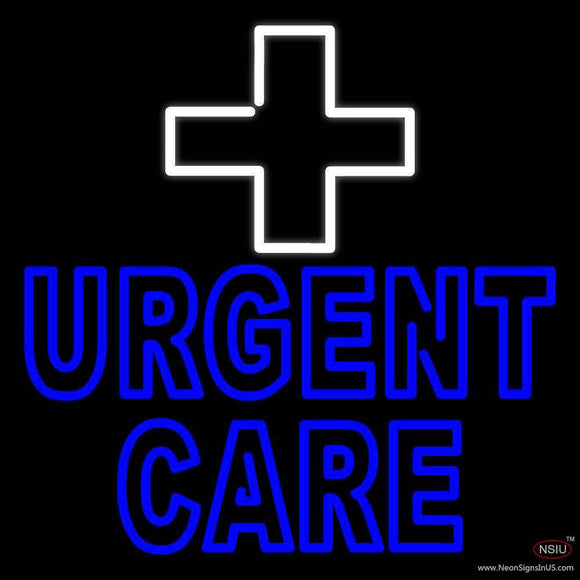 Urgent Care Plus Logo Handmade Art Neon Sign