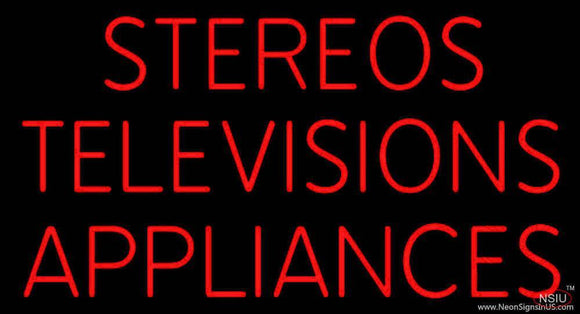 Stereos Televisions Appliances Handmade Art Neon Sign
