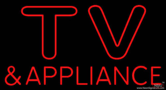 Tv And Appliance Handmade Art Neon Sign