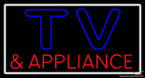 Tv And Appliance  Handmade Art Neon Sign