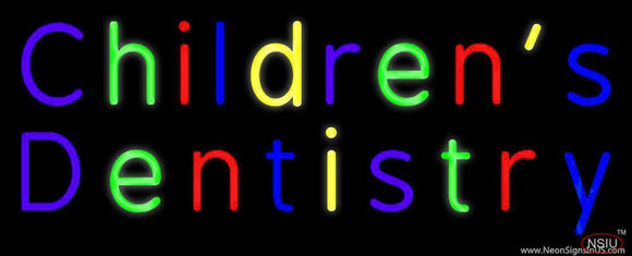Childrens Dentistry Handmade Art Neon Sign