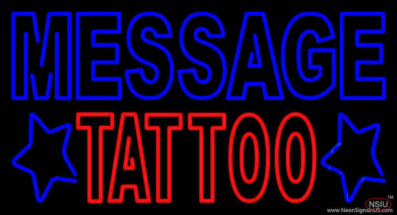 Custom Double Stroke Tattoo Real Neon Glass Tube Neon Sign