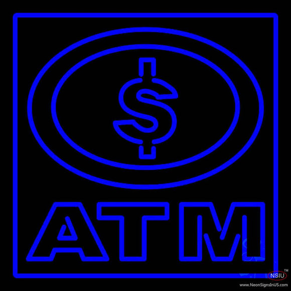 Atm With Dollar Symbol Real Neon Glass Tube Neon Sign
